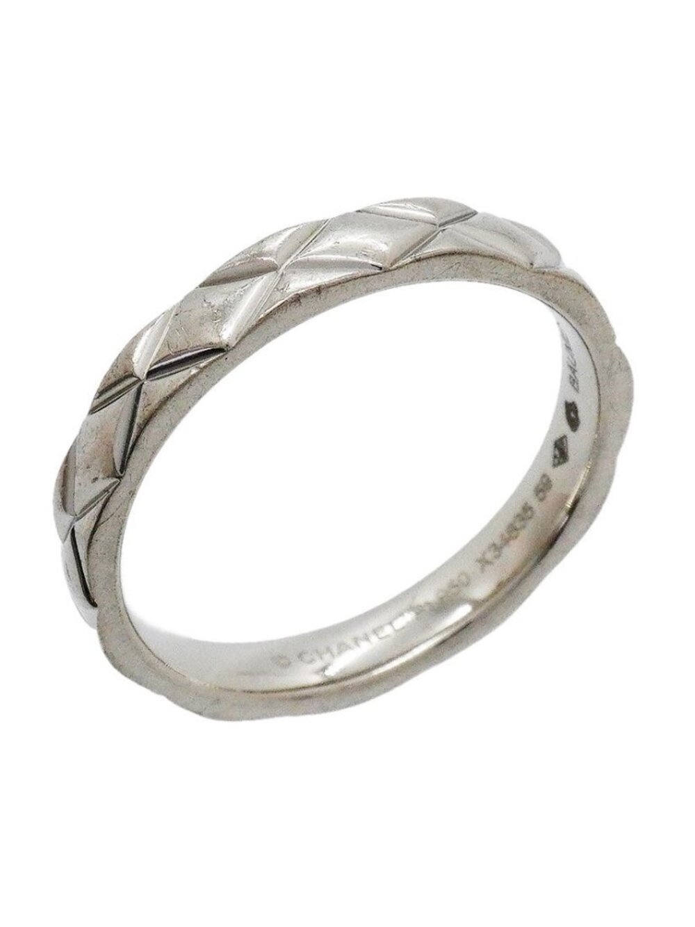 Chanel Ring Quilted Platinum